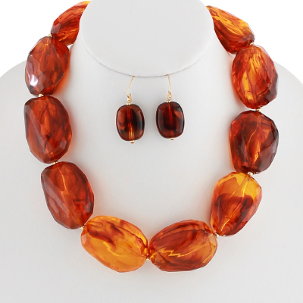 Organic Amber Necklace - Picture 1 of 2